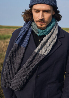 SJAL (MAN) Cool Wool Vintage- Stickmönster (DK) från Lana Grossa