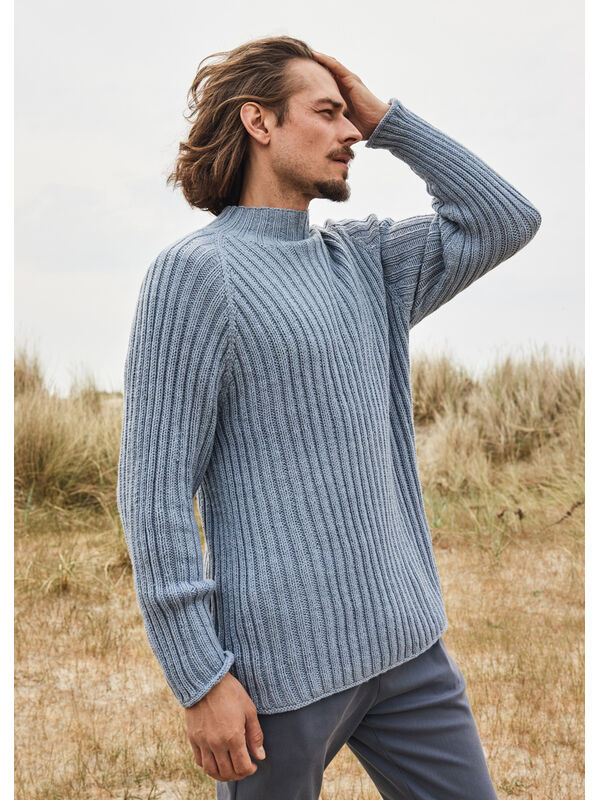 Lana Grossa RAGLANPULLOVER (MAN) Merino Uno - Stickmönster (DK)