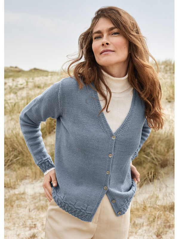 Lana Grossa CARDIGAN Cool Wool Seta - Stickmönster (DK)