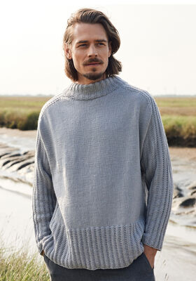 PULLOVER (MAN) Cool Wool Big - Stickmönster (DK) från Lana Grossa