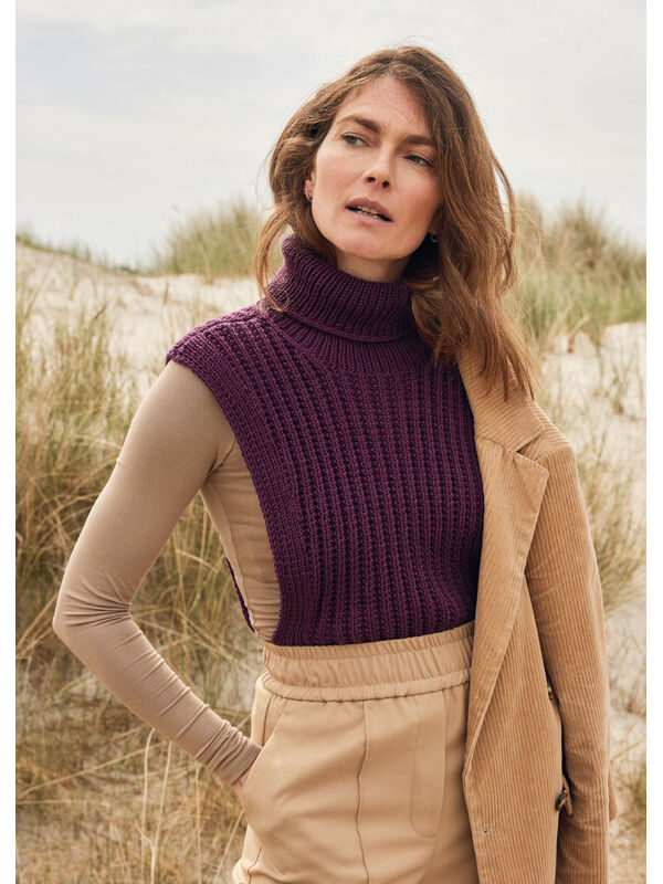 Lana Grossa POLOKRAGE Natural Alpaca Pelo - Stickmönster (DK)