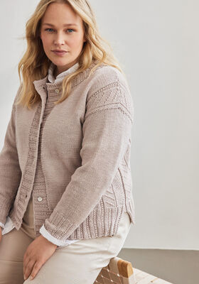 CARDIGAN Cool Wool Big - Stickmönster (DK) från Lana Grossa