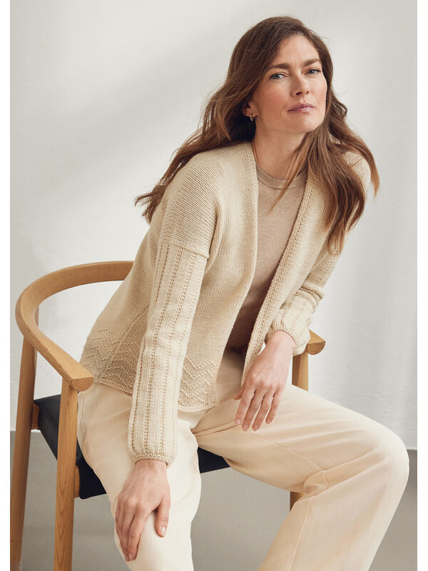 Lana Grossa CARDIGAN Cool Wool Big - Stickmönster (DK)