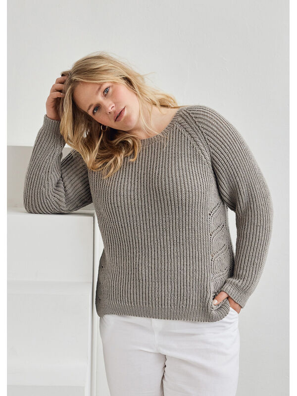 Lana Grossa RAGLANPULLOVER Cool Wool - Stickmönster (DK)