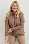 Lana Grossa PULLOVER (DAM) Cool Wool Big - Stickmönster (DK)