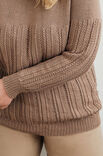 Lana Grossa PULLOVER (DAM) Cool Wool Big - Stickmönster (DK)
