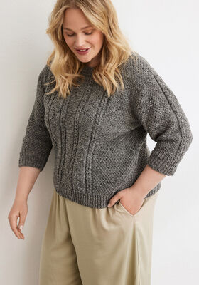 PULLOVER Landlust Soft Tweed 180 - Stickmönster (DK) från Lana Grossa