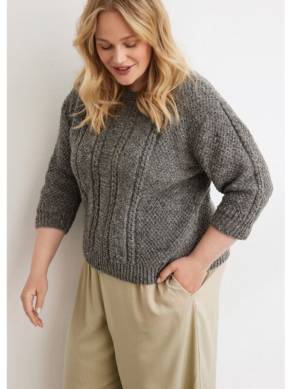 Lana Grossa PULLOVER Landlust Soft Tweed 180 - Stickmönster (DK)