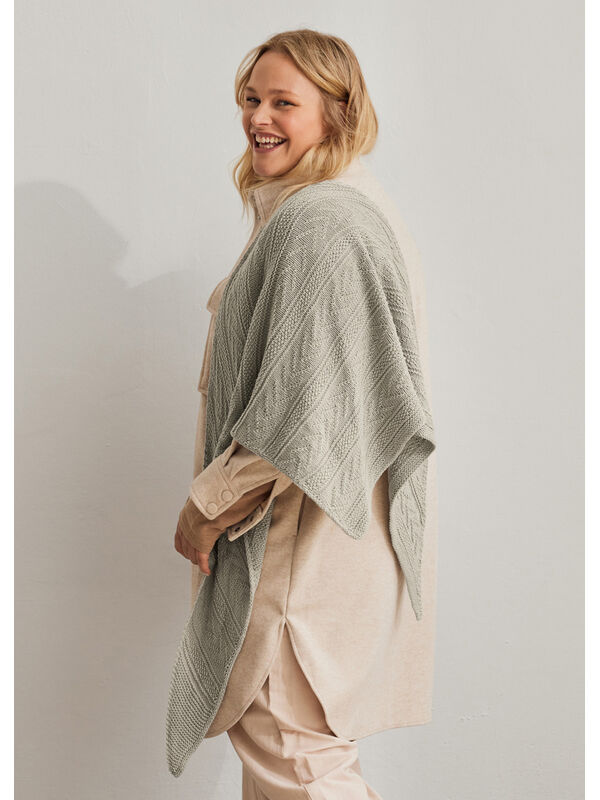 Lana Grossa TREKANTSSJAL Cool Wool Seta - Stickmönster (DK)