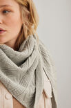 Lana Grossa TREKANTSSJAL Cool Wool Seta - Stickmönster (DK)