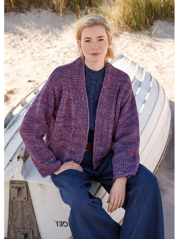 Lana Grossa TOP DOWN KORT JACKA Vintage Superchunky