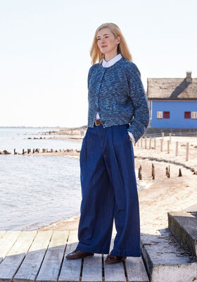 JACKA I HALVPATENT Cool Wool Print från Lana Grossa