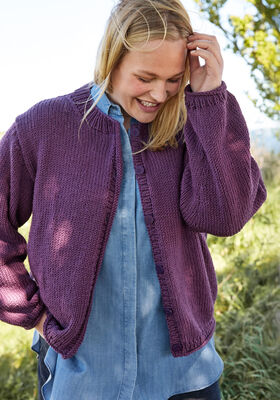TOP-DOWN OVERSIZED JACKA Cool Wool Superbig från Lana Grossa