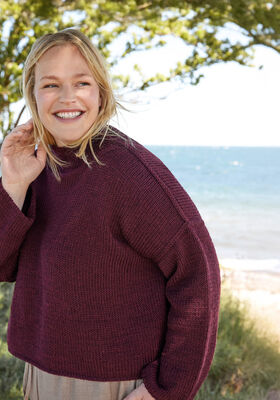 OVERSIZED PULLOVER Cool Wool Superbig Mélange från Lana Grossa