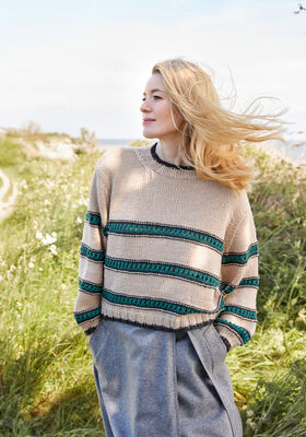 OVERSIZED PULLOVER Cool Wool Superbig Mélange från Lana Grossa