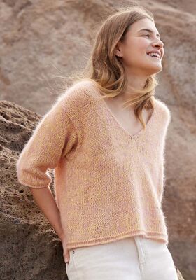PULLOVER Summer Cashmere & Silkhair - Stickmönster (NO) från Lana Grossa