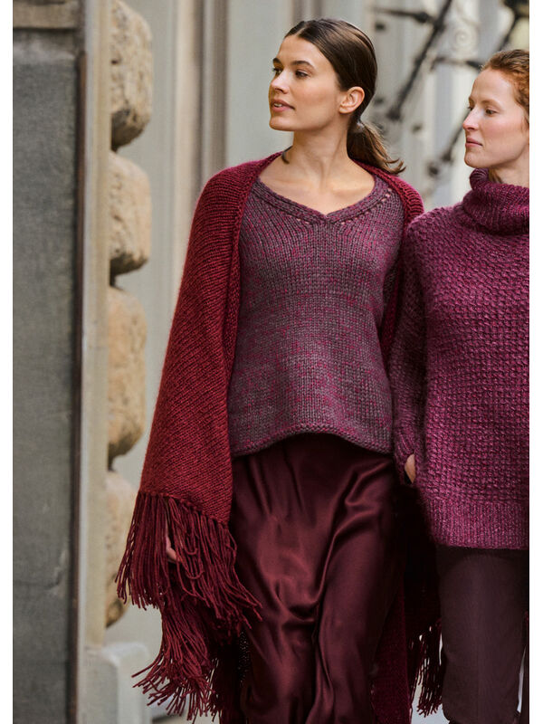 Lana Grossa TREKANTSSJAL Silkhair & Alta Moda Alpaca