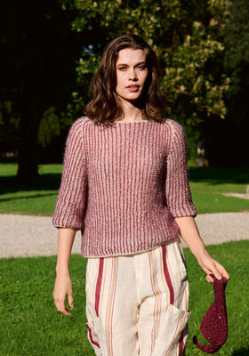 BRIOCHE-PULLOVER Glamour & Setasuri från Lana Grossa