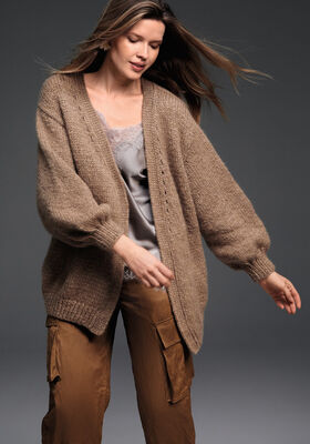 CARDIGAN TOP-DOWN Chapeau från Lana Grossa