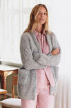 Lana Grossa TOP-DOWN CARDIGAN Natural Alpaca Lungo - Stickmönster (DK)