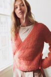 Lana Grossa TOP-DOWN OMLOTT-CARDIGAN Natural Alpaca Lungo & Ecopuno - Stickmönster (DK)