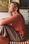 Lana Grossa TOP-DOWN OMLOTT-CARDIGAN Natural Alpaca Lungo & Ecopuno - Stickmönster (DK)