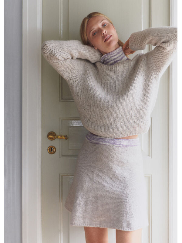 Lana Grossa PULLOVER & KJOL Natural Alpaca Pelo - Stickmönster (DK)
