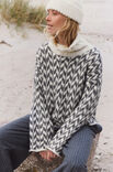 Lana Grossa JAQUARD-PULLOVER Natural Alpaca Pelo - Stickmönster (DK)
