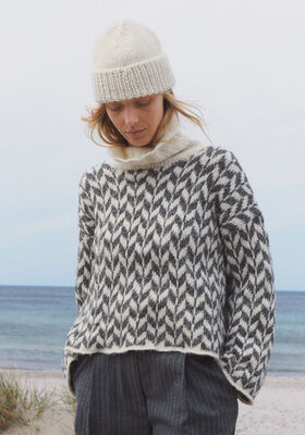 JAQUARD-PULLOVER Natural Alpaca Pelo - Stickmönster (DK) från Lana Grossa