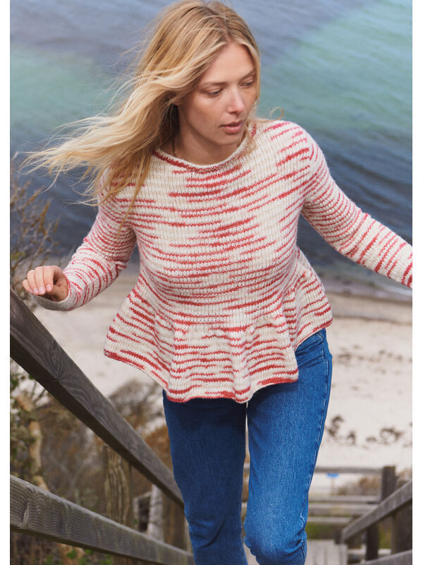 Lana Grossa PULLOVER Natural Alpaca Pelo - Stickmönster (DK)