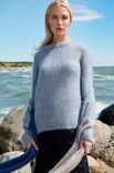 Lana Grossa DIAGONAL SJAL Natural Superkid Tweed - Stickmönster (NO)