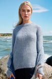 Lana Grossa PULLOVER MED RUND HALS Natural Superkid Tweed - Stickmönster (SE)