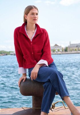 CARDIGAN Ecopuno & Silkhair - Stickmönster (NO) från Lana Grossa