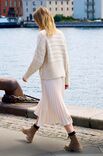 Lana Grossa CARDIGAN Natural Alpaca Pelo - Stickmönster (NO)