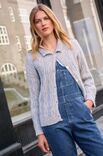 Lana Grossa TOP-DOWN-CARDIGAN Ecopuno & Silkhair - Stickmönster (NO)