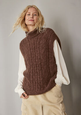 SLIPOVER Ecopuno & Natural Superkid Tweed från Lana Grossa