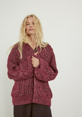 CARDIGAN Natural Alpaca Pelo från Lana Grossa
