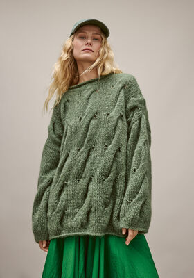 OVERSIZED-SWEATER Mohair di Gio från Lana Grossa