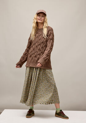 PULLOVER Natural Alpaca Pelo & Natural Superkid Tweed från Lana Grossa
