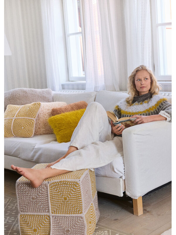 Lana Grossa ÖVERDRAG TILL SITTEKUDDE Alta Moda Cashmere 16