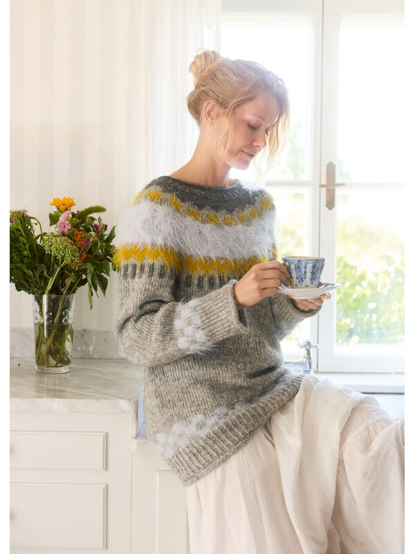 Lana Grossa PULLOVER Natural Alpaca Pelo & Basta