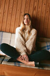 Lana Grossa CARDIGAN Natural Alpaca Pelo - Stickmönster (DK)