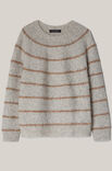 Lana Grossa PULLOVER Natural Alpaca Pelo - Stickmönster (DK)