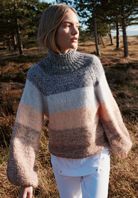 PULLOVER Ecopuno & Setasuri - Stickmönster (DK) från Lana Grossa