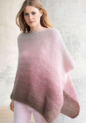 PONCHO OMBRÉ-VERLAUF Silkhair - German Edition från Lana Grossa
