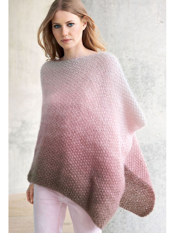 Lana Grossa PONCHO OMBRÉ-VERLAUF Silkhair - German Edition