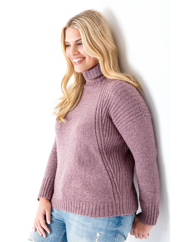 Lana Grossa PULLI MIT ZOPF-RIPPENMUSTER Cashmere 16 Fine - German Edition
