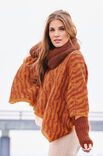 Lana Grossa PONCHO I TIGERMÖNSTER Silkhair - Stickmönster (SE)