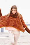 Lana Grossa PONCHO I TIGERMÖNSTER Silkhair - Stickmönster (SE)