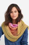 Lana Grossa HALVRUND SJAL Cool Wool Lace Hand-dyed - Stickmönster (SE)